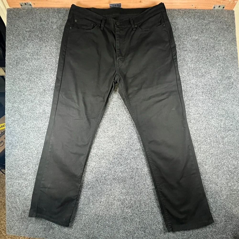 Levi's 541 Athletic Taper Fit Jeans Mens 40x31 Black Denim Dark Wash Mid‎ Rise